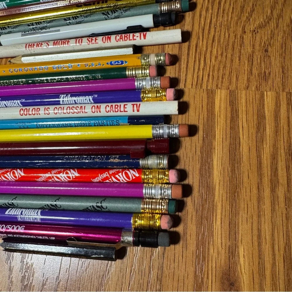 VTG Pencil & Pen Lot West Virginia Drug Rep Mechanical Pencils Junk Drawer Lot